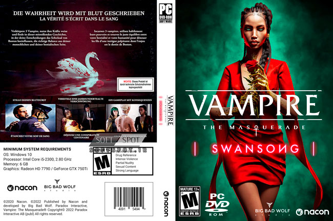 Vampire The Masquerade - Swansong Cover