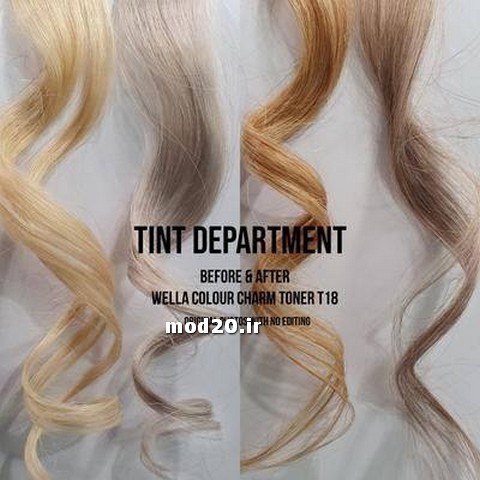عکس قبل و بعد از تونر رنگ مو بهترین مارک تونر مو و آموزش تونر مو برای موهای زرد و نارنجی دکلره شده با شماره و میزان اکسیدان 