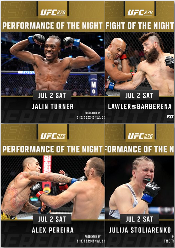 نتایج رویداد : UFC 276: Adesanya vs. Cannonier