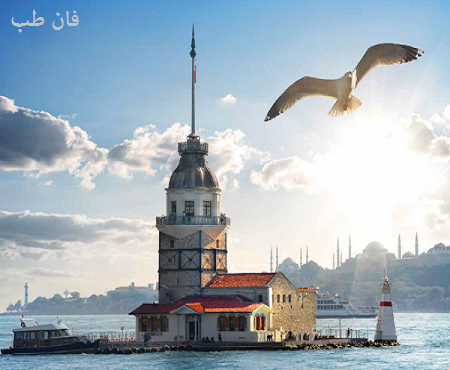 برج دختر استانبول در تنگه بسفر