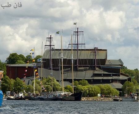 کشتی قدیمی جنگی در موزه واسا