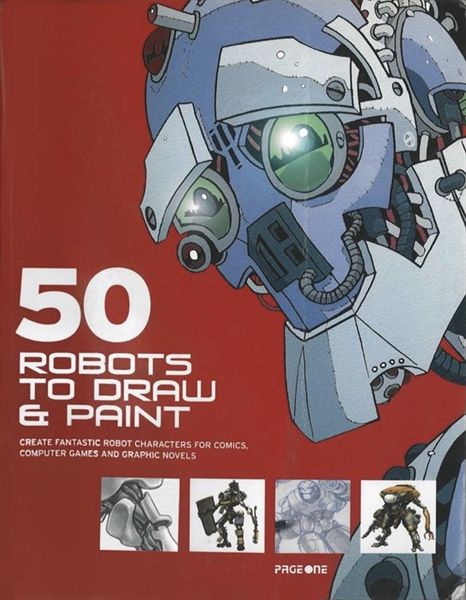 کتاب ۵۰ طراحی و نقاشی از رباتها - اثر کیث تامپسون