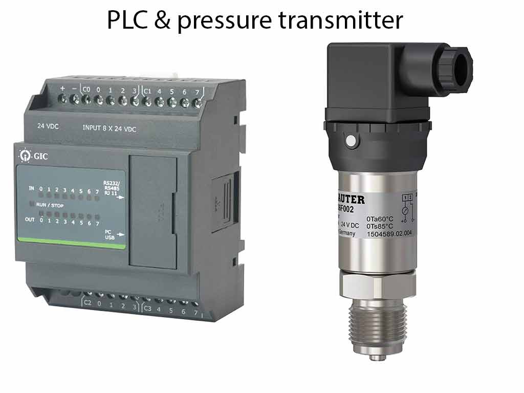 PLC و ترانسمیتر فشار