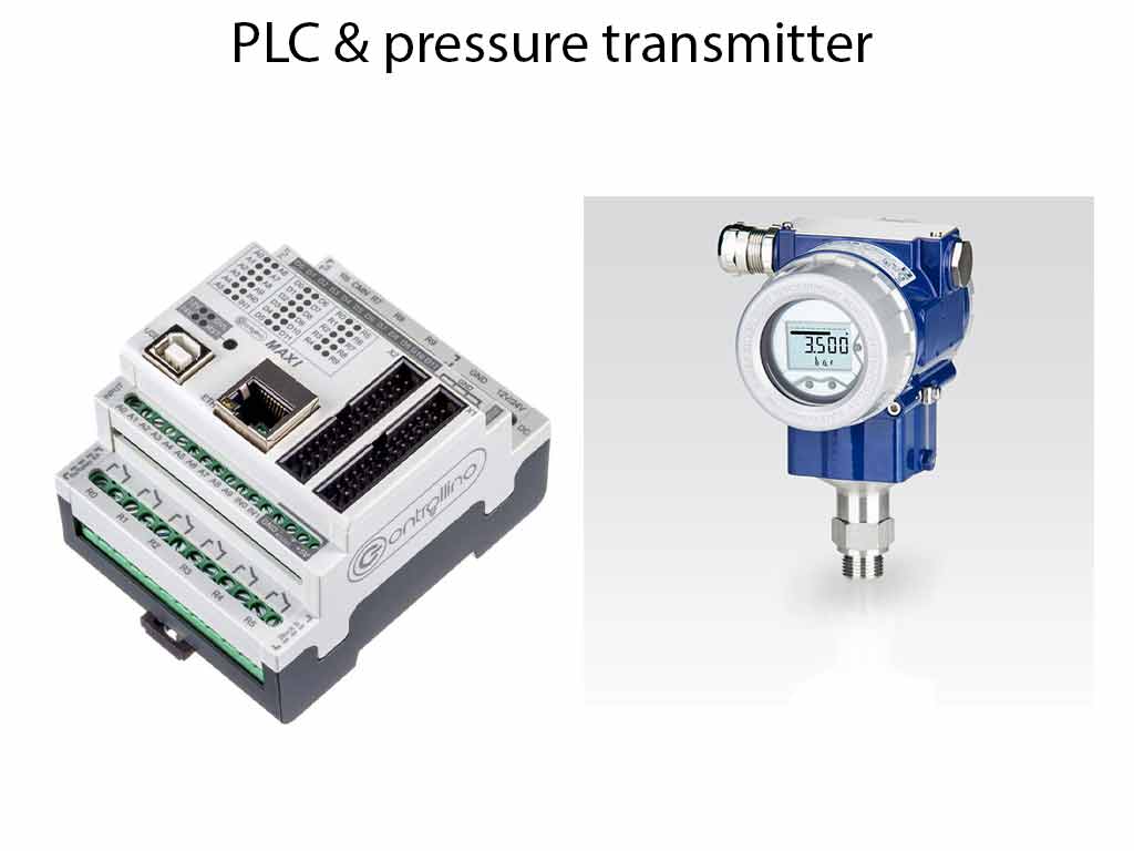 PLC و ترانسمیتر فشار