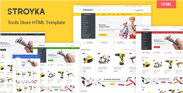 Download the Stroyka tool store HTML template